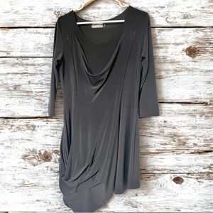 Sympli Signature Black Asymmetrical Top Tunic Sz M